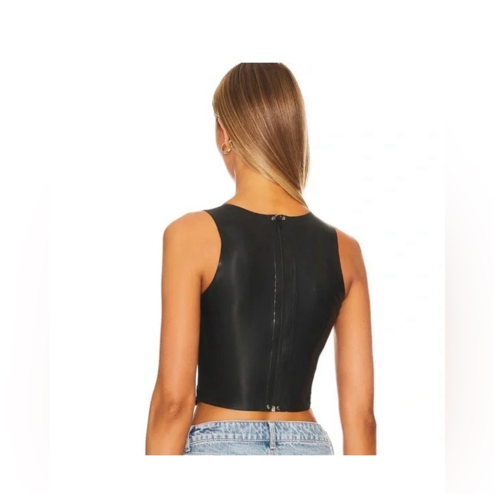 Miaou Jinx Tank Top Cami Latex Black Fetish Sz Large NWT $295...Revolve - Picture 2 of 16